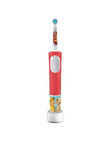 Электрическая зубная щетка Braun Oral-B Pro Kids Lion King, Красный | Белый
