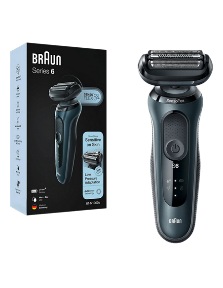 Электробритва мужская Braun 61-N1000s, Серый