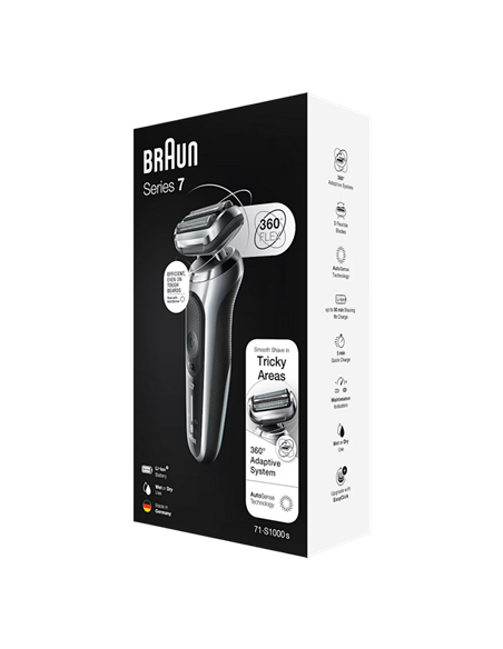 Aparat de ras electric Braun Series 7 71-S1000s, Argintiu