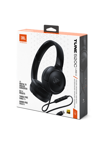 Căști JBL Tune 520C, Negru
