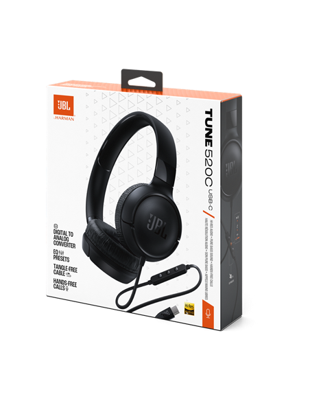Căști JBL Tune 520C, Negru