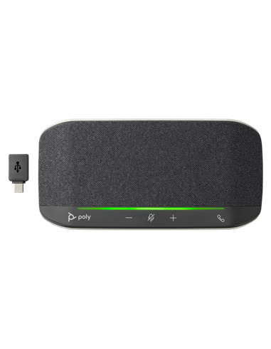 Difuzor pentru conferințe Poly Sync 10 USB-A USB-C, Argintiu