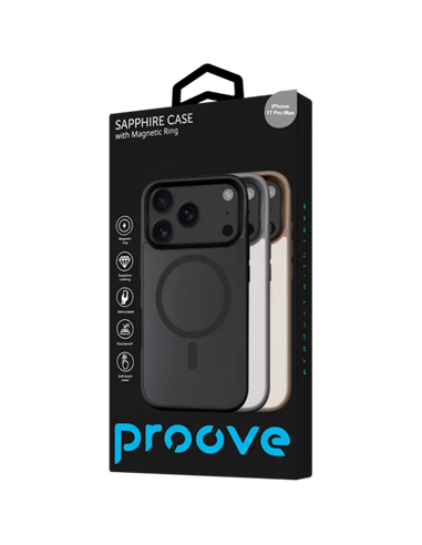 Чехол Proove Sapphire with MagSafe для Apple iPhone 17 Pro Max, Natural Titanium