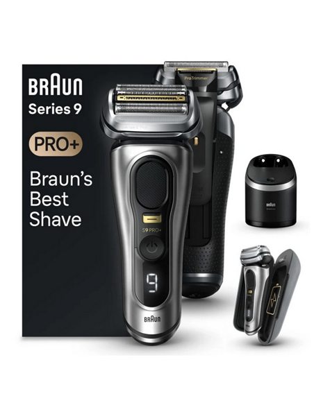 Aparat de ras electric Braun 9 PRO+ 9577cc, Argintiu