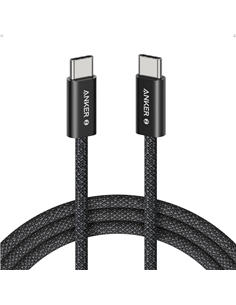 Кабель для зарядки и передачи данных Anker A8060H11, USB Type-C/USB Type-C, 1м, Черный