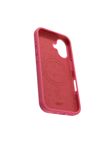 Husă Etteri Silicone Mag pentru Apple iPhone 16, Raspberry