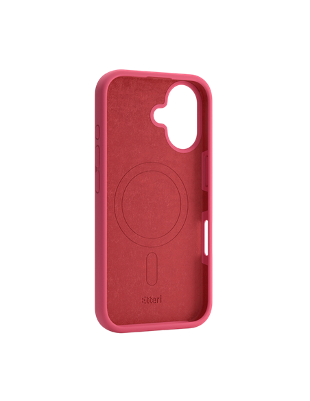 Husă Etteri Silicone Mag pentru Apple iPhone 16, Raspberry