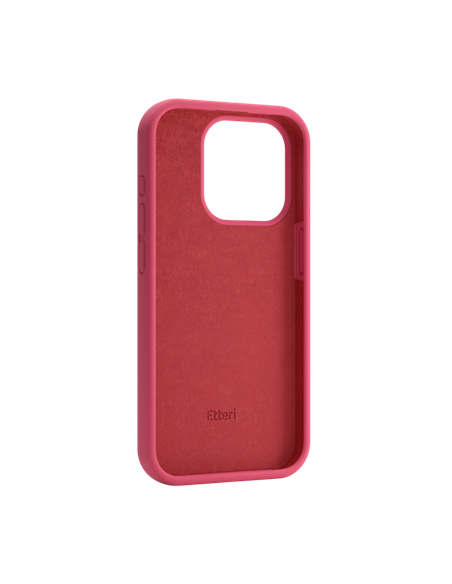Husă Etteri Silicone Mag pentru Apple iPhone 16, Raspberry