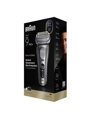 Электробритва мужская Braun Series 9 Pro+ 9615s, Серебристый