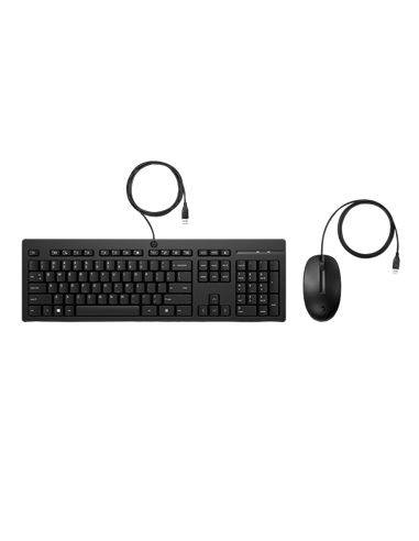 Set Tastatură + Mouse HP 225, Cu fir, Negru