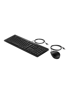 Клавиатура и мышь HP 225, Проводное, Чёрный 2