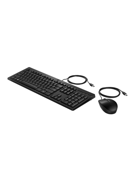 Set Tastatură + Mouse HP 225, Cu fir, Negru