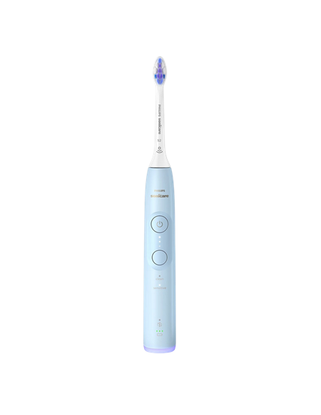 Periuța de dinți electrică sonică Philips HX7406/02, Albastru deschis