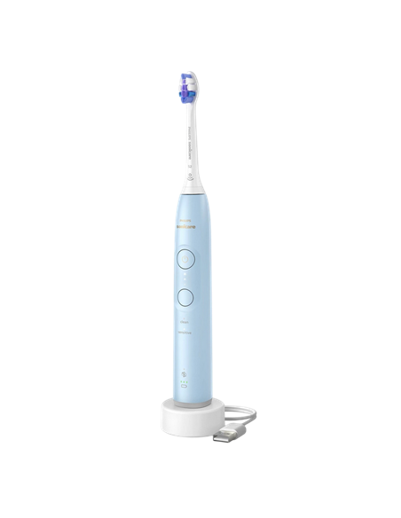 Periuța de dinți electrică sonică Philips HX7406/02, Albastru deschis