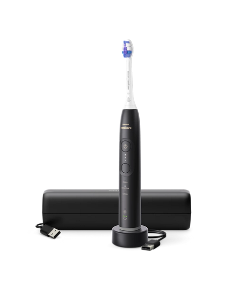 Электрическая звуковая зубная щетка Philips HX7411/02, Чёрный