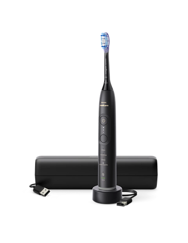 Электрическая звуковая зубная щетка Philips HX7421/01, Чёрный