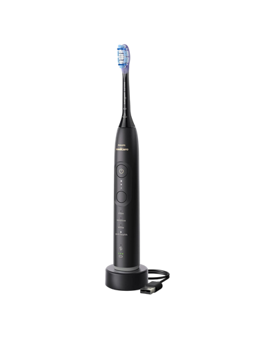Электрическая звуковая зубная щетка Philips HX7421/01, Чёрный