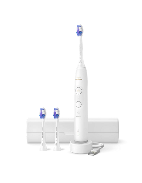 Электрическая звуковая зубная щетка Philips HX7400/02, Белый