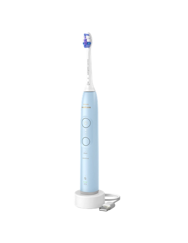 Электрическая звуковая зубная щетка Philips HX7406/01, Голубой