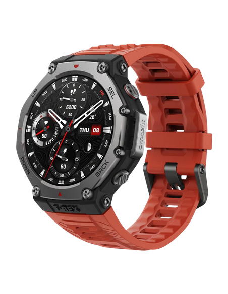 Ceas inteligent Amazfit T-Rex 3, 48mm, Lava