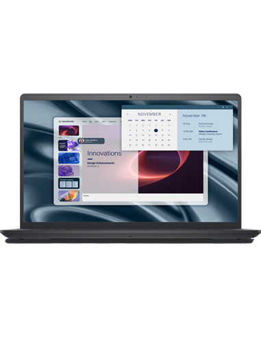 Laptop Business 15,6" DELL 15 Essential PV15255, Carbon Black, AMD Ryzen 5 7520U, 8GB/512GB, Linux Ubuntu