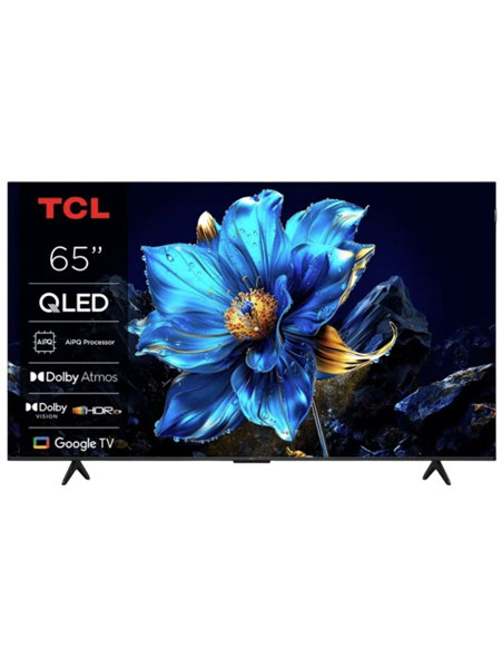 65" QLED SMART Телевизор TCL 65T69C, 3840x2160 4K UHD, Google TV, Черный