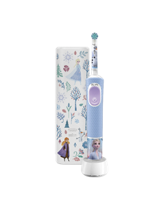 Электрическая зубная щетка Braun Oral-B Vitality PRO Kids Frozen, Голубой
