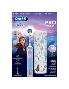 Periuță de dinți electrică Braun Oral-B Vitality PRO Kids Frozen, Albastru deschis 2