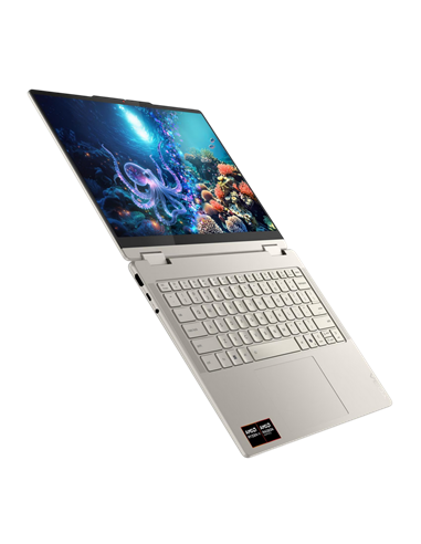 Laptop 14" Lenovo Yoga 7 2-in-1 14APK10, Seashell, AMD Ryzen AI 5 340, 24GB/1024GB, Fără SO
