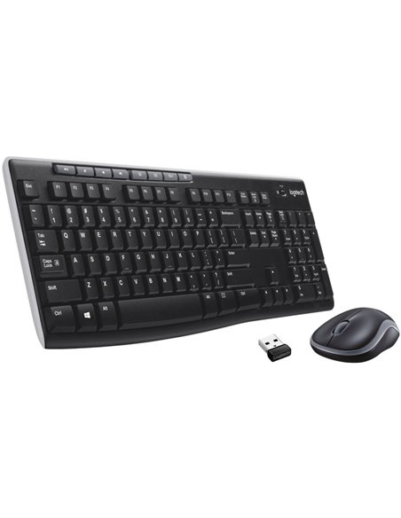 Set Tastatură + Mouse Logitech MK270, Fără fir, Negru