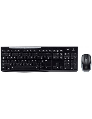 Set Tastatură + Mouse Logitech MK270, Fără fir, Negru