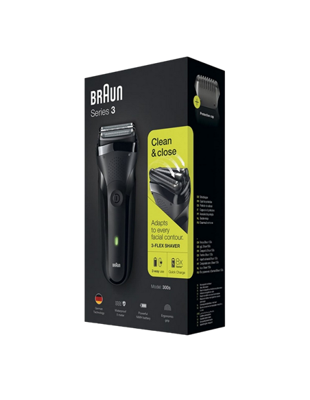 Aparat de ras electric BRAUN Series 3 300s, Negru