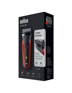 Электробритва мужская BRAUN Series 3 300s, Красный 2