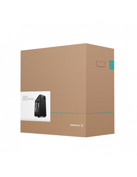 Carcasă PC Deepcool CH510 Mesh Digital, Midi-Tower, Fără PSU, Negru