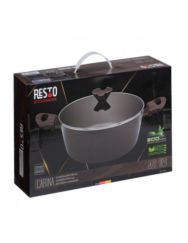 Cratiță RESTO 93019, 4.7L, 24cm, Cafeniu