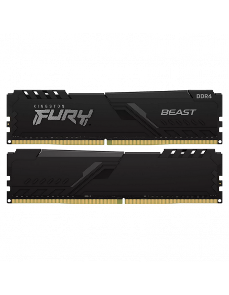 Оперативная память Kingston FURY Beast, DDR4 SDRAM, 2666 МГц, 16Гб, KF426C16BBK2/16