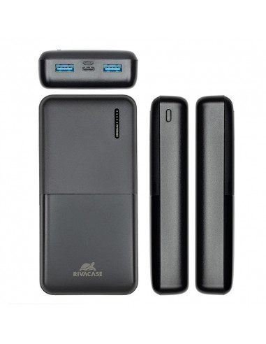 Acumulator extern RivaCase VA2572, 20000mAh, Negru