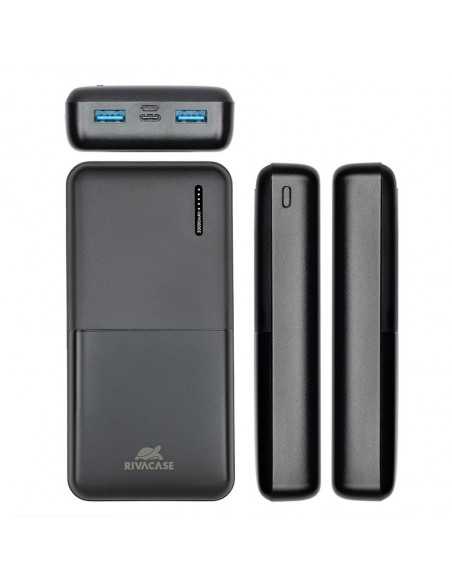 Acumulator extern RivaCase VA2572, 20000mAh, Negru
