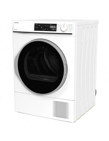 Uscător de rufe Sharp KDNHA7S7GW21EE, 7kg, Alb