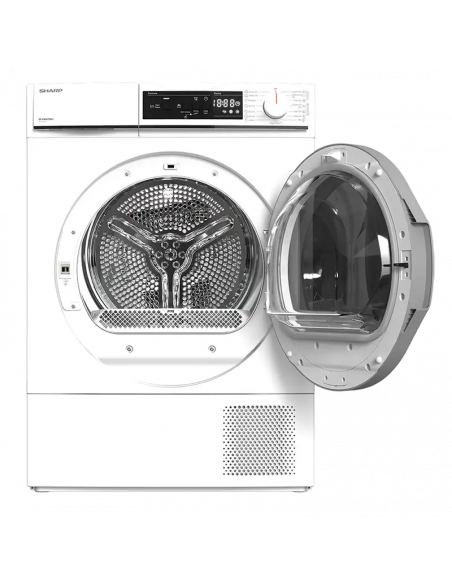 Uscător de rufe Sharp KDNHA7S7GW21EE, 7kg, Alb