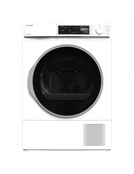 Uscător de rufe Sharp KDNHA7S7GW21EE, 7kg, Alb