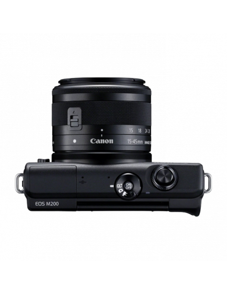 Беззеркальные фотоаппараты DC Canon EOS M200 Black amp EF-M 15-45mm f3.5-6.3 IS STM KIT