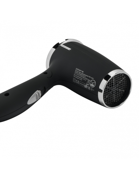 Компактный фен Polaris PHD 1464T, 1400 Вт, Чёрный