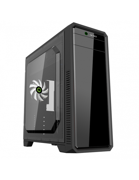 Carcasă PC Gamemax G561-FRGB, Midi-Tower, Fără PSU, Negru