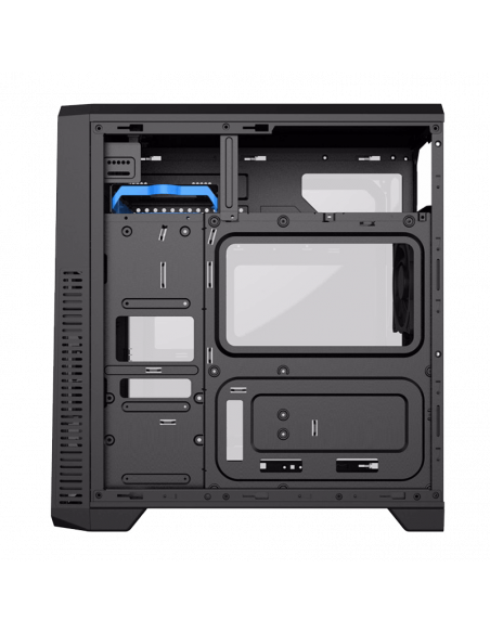 Carcasă PC Gamemax G561-FRGB, Midi-Tower, Fără PSU, Negru