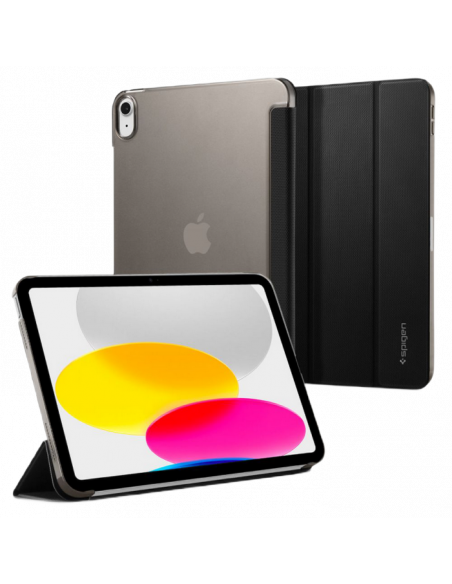 Чехол для планшета Spigen iPad, Liquid Air, 10,9", ТПУ, ПУ, Чёрный