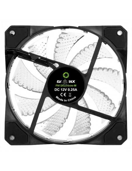Ventilator pentru carcasa PC, PSU, HDD, VGA, pasta termică PC Case Fan GAMEMAX FN-12Rainbow-M, 120mm, ARGB, 15 LED, 24dB, 53 CFM