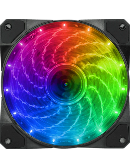 Ventilator pentru carcasa PC, PSU, HDD, VGA, pasta termică PC Case Fan GAMEMAX FN-12Rainbow-M, 120mm, ARGB, 15 LED, 24dB, 53 CFM