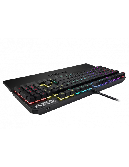 Tastatură ASUS TUF Gaming K3, Cu fir, Gri Metalic