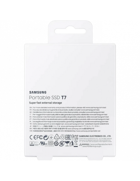 Внешний портативный SSD накопитель Samsung Portable SSD T7, 1 ТБ, Красный (MU-PC1T0R/WW)